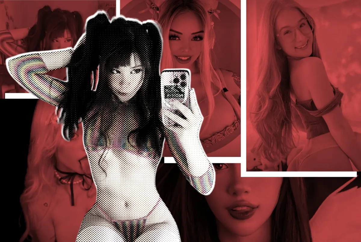 Popular OnlyFans girl in elegant studio portrait photography